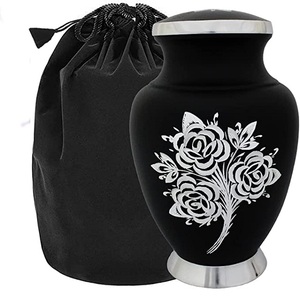 Urna funeraria para cenizas de hombres y mujeres adultos, urna de Metal de cremación para cenizas humanos - Product Image 6