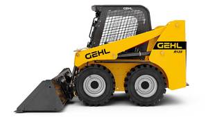 Chargeuse compacte Gehl R135 Mini Skid Steer, capacité de travail nominale de 612 kg, moteur diesel Yanmar, pompe à engrenages entièrement hydraulique - Product Image 2