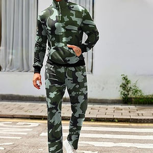 Survêtements de sport d'hiver élégants pour hommes Pull à fermeture à cordon Col à capuche Respirant Léger Personnalisé Haut - Product Image 3