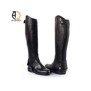 Chaparreras de Equitación, Chaparreras Semisintéticas, Todas las Tallas, Chaparreras de Cuero para Montar a Caballo - Product Image 6