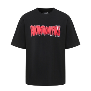 Personalizado para hombre Puff Imprimir Streetwear Tee OEM Fábrica de algodón de gran tamaño T Shirt 3D Raised Logo Design Shirt - Product Image 1