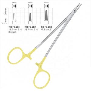 Porte-aiguille microchirurgical manuel plaqué or de qualité supérieure, 5,25 pouces, en acier inoxydable, instrument chirurgical certifié MOL - Product Image 5