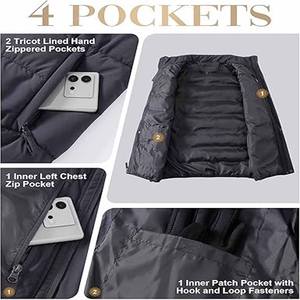 Venta caliente nuevo diseño de calidad superior de los hombres Puffer Bubble Down Jacket Heavyweight Zipper up Bubble Jacket para los hombres - Product Image 5