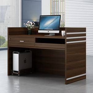 Modern White High Gloss Commercial <b>Reception</b> Desk Solid Surface Material Front <b>Counter</b> Table for Office Building School Hotel Ma - Product Image 1