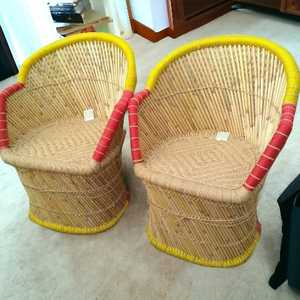 เฟอร์นิเจอร์อเนกประสงค์รักษ์โลกสำหรับระเบียง ลาน โถง ห้องนั่งเล่น / เก้าอี้หวาย/ไม้ไผ่สำหรับระเบียงในร่มและกลางแจ้ง - Product Image 4