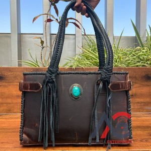 ODM OEM nuevos bolsos de mano con flecos de piel de vaca auténtica de alta calidad, superventas, bolsos de hombro, elegante bolso de lujo para mujer - Product Image 1