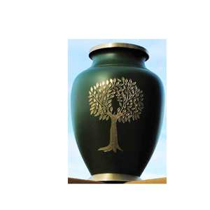 Nouveau Design Artisanat Urnes Funéraires Fournitures Funéraires En Gros Urne En Laiton Crémation Fabricant De L'Inde Avec La Qualité D'exportation - Product Image 1