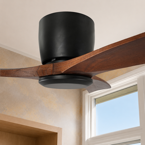 USA In Stock Contemporary 42 Inch Solid Wood <b>Ceiling</b> <b>Fan</b> No Light with Quiet DC Motor <b>Remote</b> <b>Control</b> for Modern Home - Product Image 1