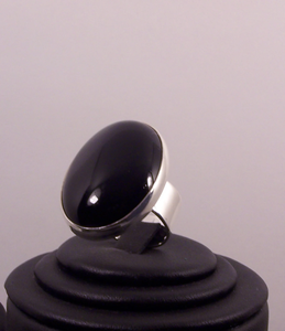 Black Onyx 925 Sterling Silver Gemstone Ring Designer Oval Shape Promise Ring Wedding December Birthstone Gift For Her - Product Image 3