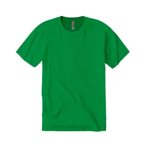Yeşil Bella tuval yetişkinler Unisex Heather CVC T Shirt toplu fiyat özel damla omuz logosu temel organik pamuk T Shirt