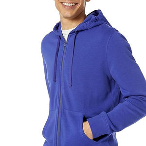 Premium Men Zipper Hoodie Logotipo personalizado Venta al por mayor Ropa deportiva Activewear Chaqueta de calle de moda - Product Image 3