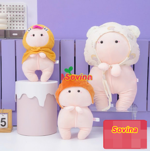 Juguete de peluche para bebé Ciu con sombrero súper suave y adorable - Product Image 1