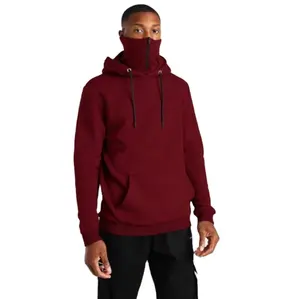 Áo Hoodie Quá Khổ 2021 Với Mặt Nạ Túi Lớn Áo Nỉ Thời Trang Phòng Tập Thể Dục Mỏng Dài Tay Có Mũ