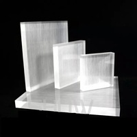 Cube en plexiglas transparent présentoir cosmétique bijoux en cristal parfum cube acrylique bloc d'affichage avec coins biseautés
