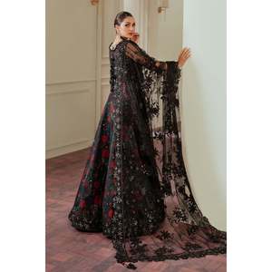 Vestido hecho a mano con estampado floral de organza, corte en A y cintura imperio - Product Image 4