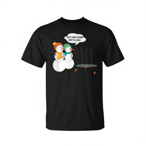 T-shirt Snowman Menopause Christmas Hot Flash - Product Image 2