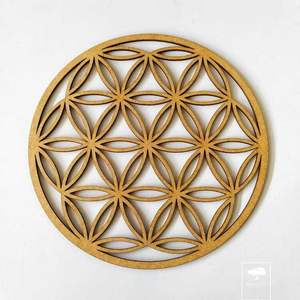 Posavasos personalizado moderno respetuoso con el medio ambiente 3,75 sublimación Hardboard Mdf Squarestone con posavasos trasero de corcho - Product Image 1