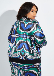 Floral Printed Bomber Jackets Women Bomber Jackets Latest <b>Dye</b> Sublimation Printed Bomber Jackets - Product Image 3