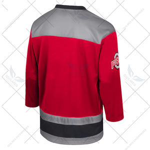 OEM Venta al por mayor de alta demanda Ohio State Buckeyes Personalización Máquina atlética Moda Hockey Jersey Transpirable con logotipo frontal - Product Image 6