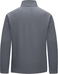 Veste Softshell en toile imperméable pour homme, col montant, doublure polaire chaude à l'avant, coupe-vent léger pour les voyages, la randonnée, le golf - Product Image 2