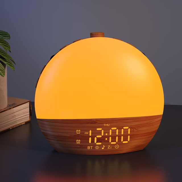 Portable Natural White Noise Machine with Sunrise Simulation Sleep Assistant for Office Travel Bedroom for Kids&Adult