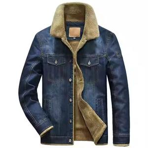 Veste en Jean Vintage d'Hiver pour Homme avec Logo Personnalisé 100% Coton Service OEM Meilleure Qualité - Product Image 3
