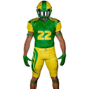 ชุดอเมริกันฟุตบอล ปักโลโก้ตามสั่ง พิมพ์ลายดิจิทัล เสื้อเจอร์ซีย์ขาสั้น กางเกง ชุดทีม ผู้ใหญ่ ไซส์พลัส ป้องกันแบคทีเรีย - Product Image 1