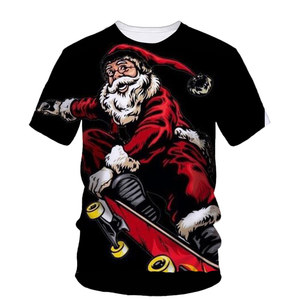 Custom Women's <b>Christmas</b> <b>T</b>-<b>shirt</b> O Neck Half-sleeve <b>T</b>-<b>shirt</b> With <b>Christmas</b> Tree Print <b>Shirts</b> - Product Image 6