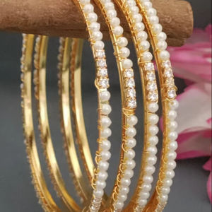 Bracelets Polki pour femmes, bijoux traditionnels indiens, bracelets en métal pour la mariée - Product Image 1