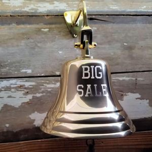 Polished Brass Big Sale Engraved <b>Bell</b> (7 Inch) - Product Image 6