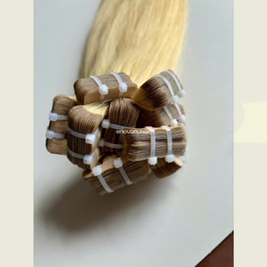 Extensiones de Cabello Humano Natural sin Costuras con Técnica Eslava, Cabello Vietnamita Directo de Fábrica, con Cinta Adhesiva - Product Image 1