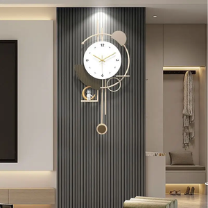 홈 디지털 시계 거실 현대 벽시계 벽걸이 크리 에이 티브 장식 벽시계 가족에게 적합 - Product Image 5