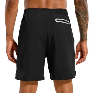 Men's Gym Shorts New Style Quick Dry Breathable Fitness Jogger with Double <b>Layers</b> Solid Pattern Custom Logo - Product Image 4