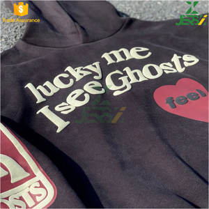 <b>Men</b> Women Winter Streetwear Foam for Polyester/Cotton <b>Hoodies</b> Loose Fashion Inspired Unisex Trendy OEM Clothing - Product Image 5