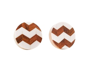 Merveilleux bouton de conception en bois en zigzag résine et armoire de cuisine en bois bouton et poignée de meubles konb poignées d'armoire - Product Image 1