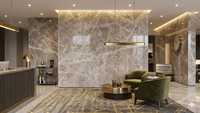 Dalle de marbre gris turc poli sur mesure de 20 mm d'épaisseur, design contemporain durable pour appartements et hôtels, 100 % personnalisable, modèle 2026