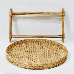 Mesita de noche redonda hecha a mano elegante DE LA ROTA para la sala de estar con los muebles TEJIDOS DE LA ROTA OEM por encargo en Vietnam - Product Image 6