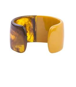 Brazalete de resina abierto respetuoso con el medio ambiente Estilo elegante Forma hexagonal Diseño moderno Brazalete de resina epoxi para mujeres POR HF CRAFTS - Product Image 2