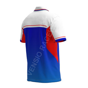 Polo pour hommes respirant à séchage rapide imprimé sur mesure en gros % Polyester pour les équipes de motocross - Product Image 5