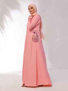 Abaya de grande taille à la mode musulmane turque Robe Hijab Abaya Robe à la mode musulmane Prix bon marché à vendre par Pakisatn - Product Image 3