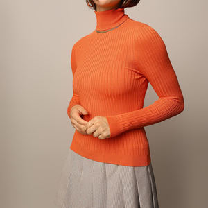 เสื้อสเวตเชิ้ตคอเต่าโอเวอร์ไซส์ผ้าฝ้ายสำหรับผู้หญิงและผู้ชาย สกรีนโลโก้ตามสั่ง ขายดี - Product Image 1