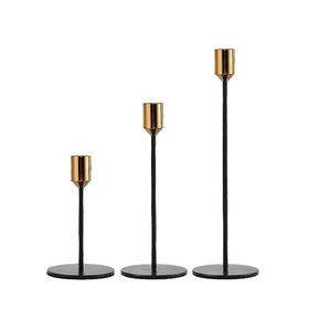 Iron Metal <b>Candle</b> <b>Holder</b> with Custom Print Christmas Home Decoration Taper <b>Candle</b> <b>Holder</b> <b>Lantern</b> in Black Color - Product Image 5