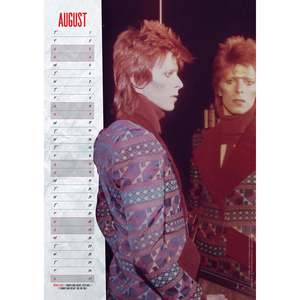 ปฏิทินตั้งโต๊ะและปฏิทินแสดงผลแบบต่อเนื่อง ปี 2024 ลายเดวิด โบวี พร้อมนาฬิกา - Product Image 1