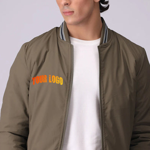 Venta al por mayor Varsity Jacket Alta calidad Personalizado Otoño Invierno Hombres Chaquetas Casual Hombres Bomber Varsity Jacket en paracaídas Material - Product Image 5