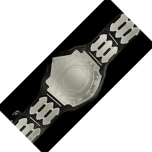 เข็มขัดแชมป์แบบกำหนดเอง แผ่นโลหะสีเงิน หนังแท้ สำหรับมวย MMA มวยปล้ำ - Product Image 4