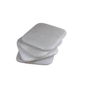 Best Quality Custom Drinks Black <b>White</b> Square Shape Wedding Favor Natural Stone Marble <b>Coasters</b> For Coffee or Tea Cupmats - Product Image 1