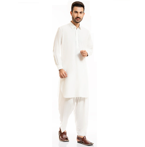 Fournisseur direct d'usine pour hommes Shalwar Kameez OEM vente en gros de vêtements musulmans pour hommes respirants Shalwar Kameez - Product Image 3