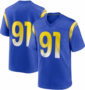 Maillot de football américain pour adultes, en maille unie, style hip-hop, t-shirt de sport pour l'entraînement, respirant, séchage rapide, été, grande taille, personnalisable - Product Image 4