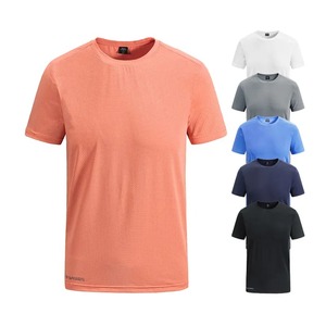 New Tech Cool-silk Respirant Dry-fit Mesh Fabric Sweatshirts courts Logo personnalisé Hommes Polyester Spandex T-shirts - Product Image 1