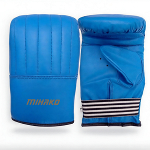 Gants de boxe en cuir PU lacés respirants antidérapants pour la boxe, le kickboxing, le taekwondo et les combats - Product Image 1